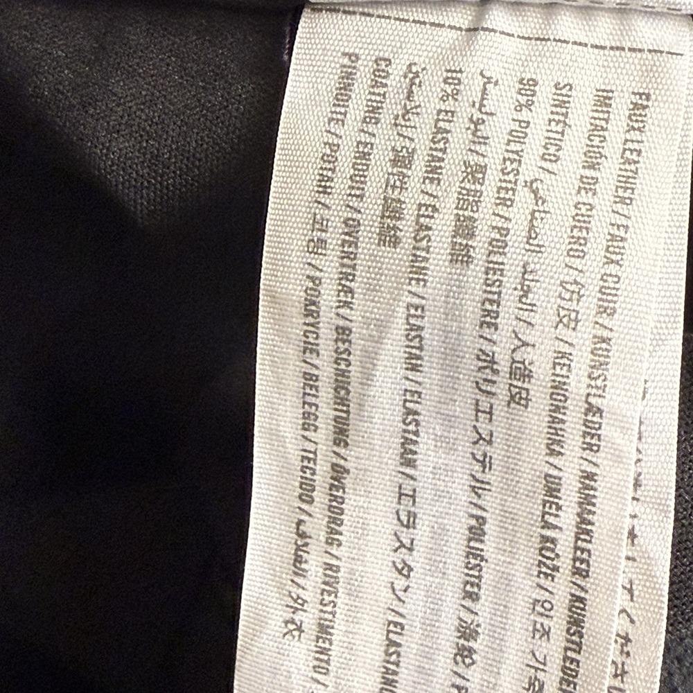 Abercrombie & Fitch A&F Black Faux‎ Leather Pants Size Medium - Picture 12 of 13
